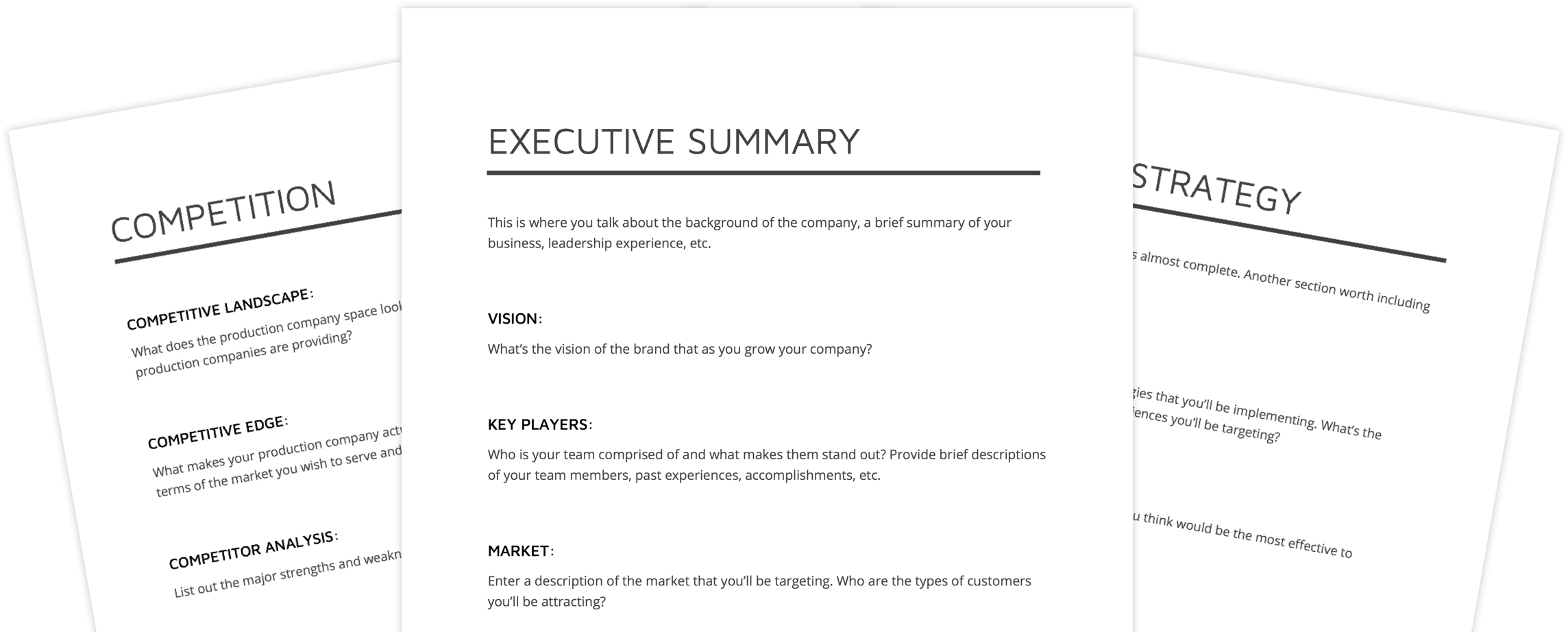 Business Plan Template for Video Production - StudioBinder Business Plan Template for Video Production - StudioBinder