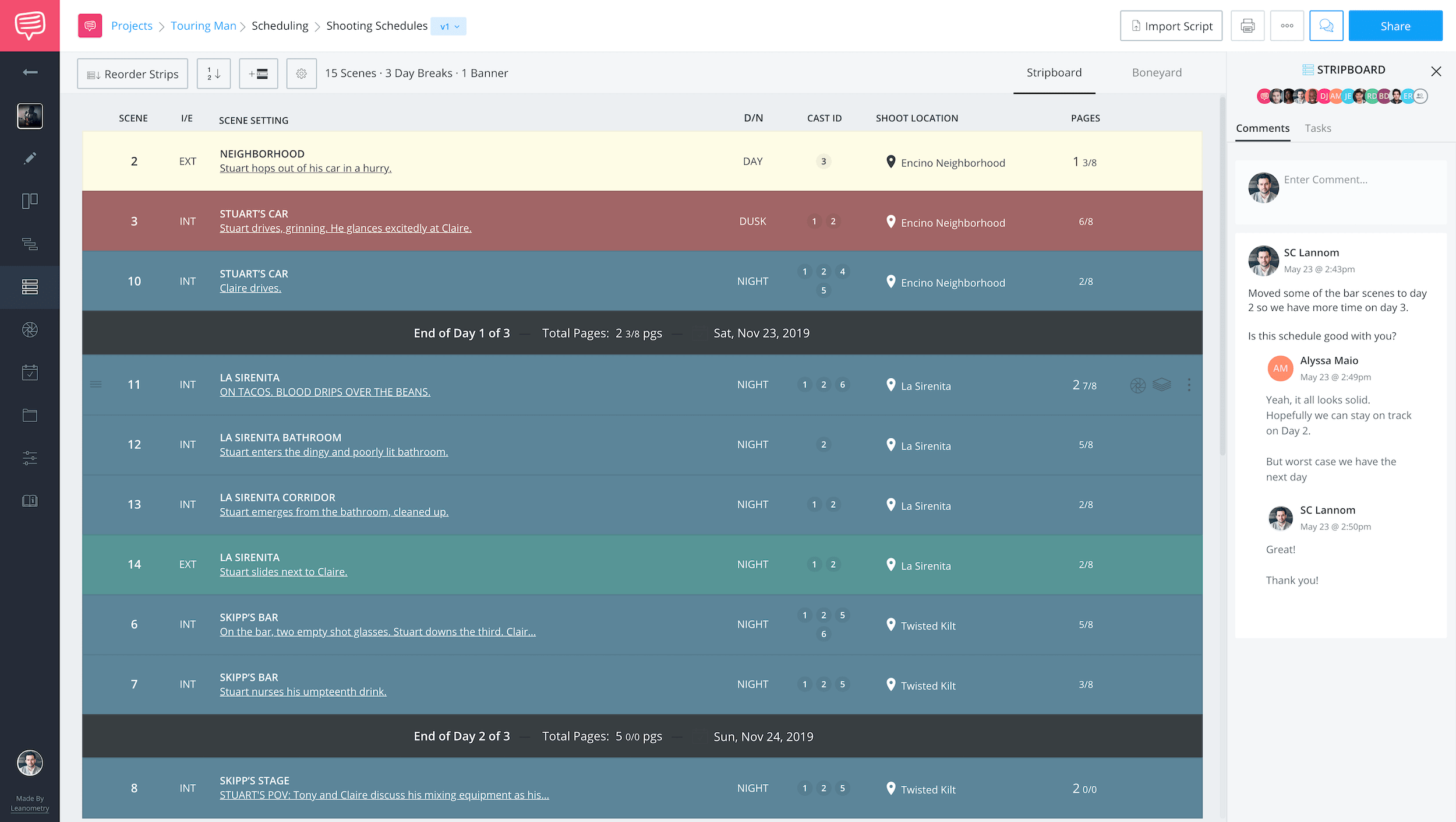 Film Scheduling Software - Film Production Shooting Schedule and Collaboration - Free Shooting Schedule Template - StudioBinder Film Scheduling Software - Film Production Shooting Schedule and Collaboration - Free Shooting Schedule Template - StudioBinder